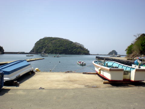 小竹浜の漁港
