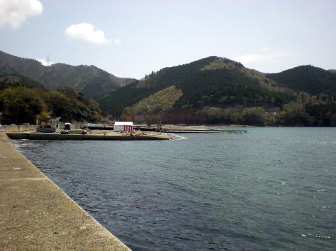 桃浦漁港のスロープ付近