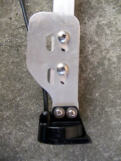 振動子の角度を自由に調整するためのステー